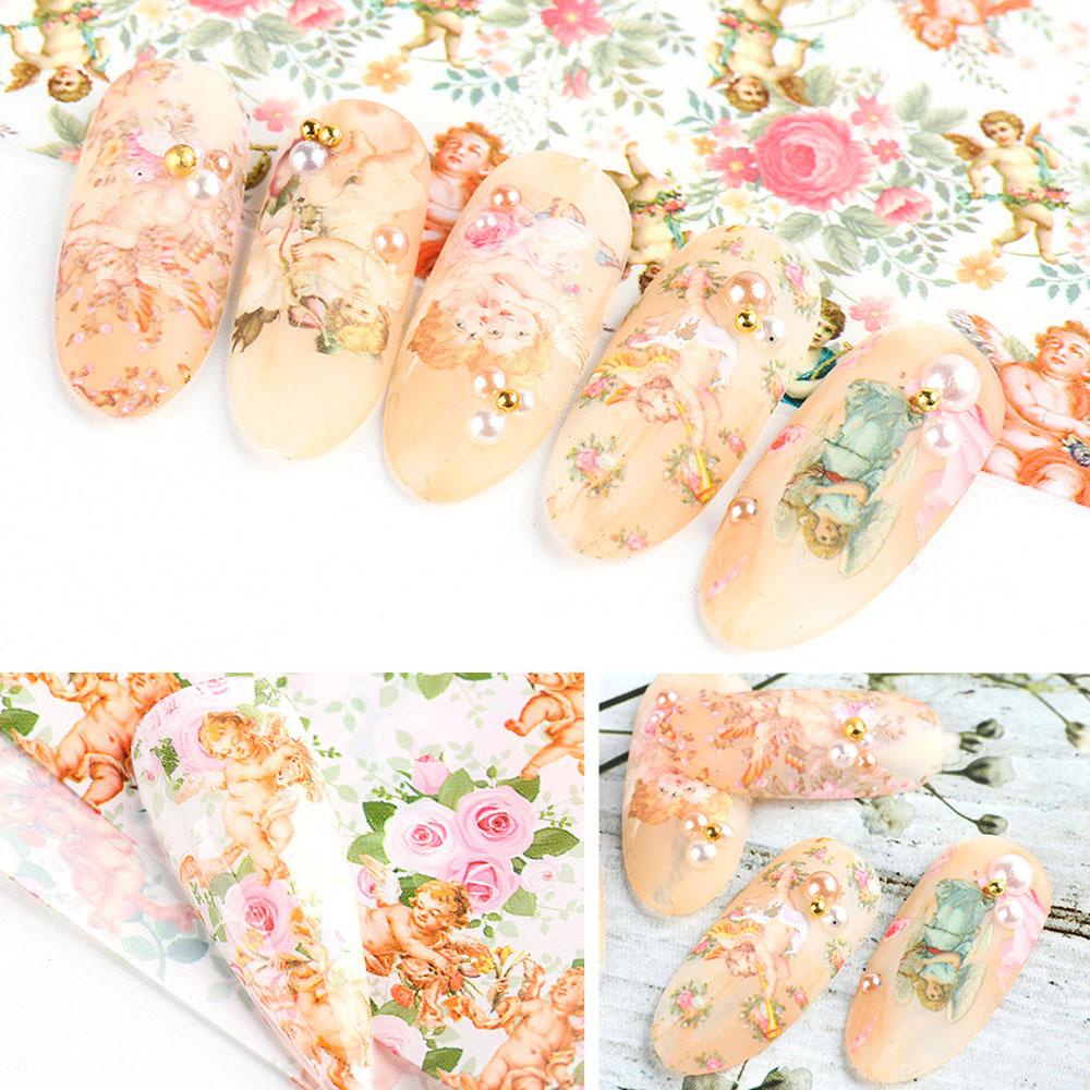 Miếng Dán Trang Trí Móng Tay DIY Hình Thiên Thần Xinh Xắn