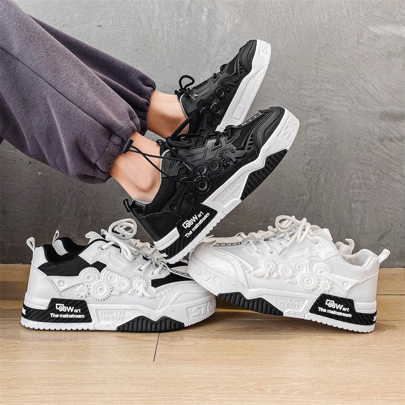 Giày thể thao đế dày tăng chiều cao thông thoáng phong cách mùa hè cho nam