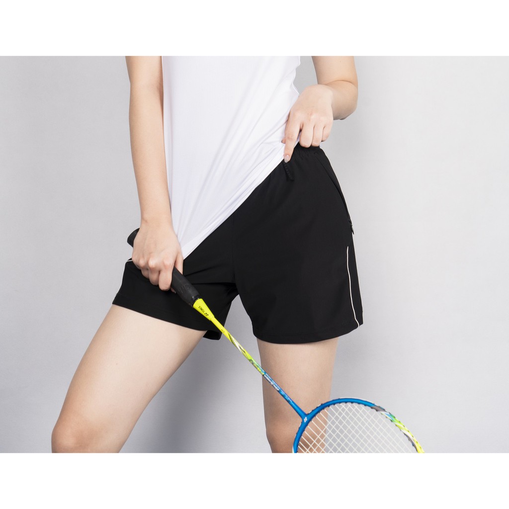 Quần Short Thể Thao Nữ Livan Sport Phối Viền Thoáng Khí Cao Cấp