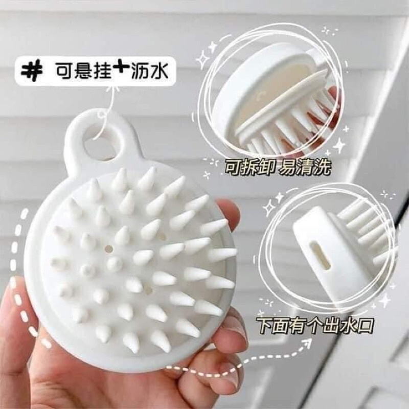 LƯỢC GỘI ĐẦU SILICON XUẤT NHẬT LÀM SẠCH DA ĐẦU GẤP 10 LẦN