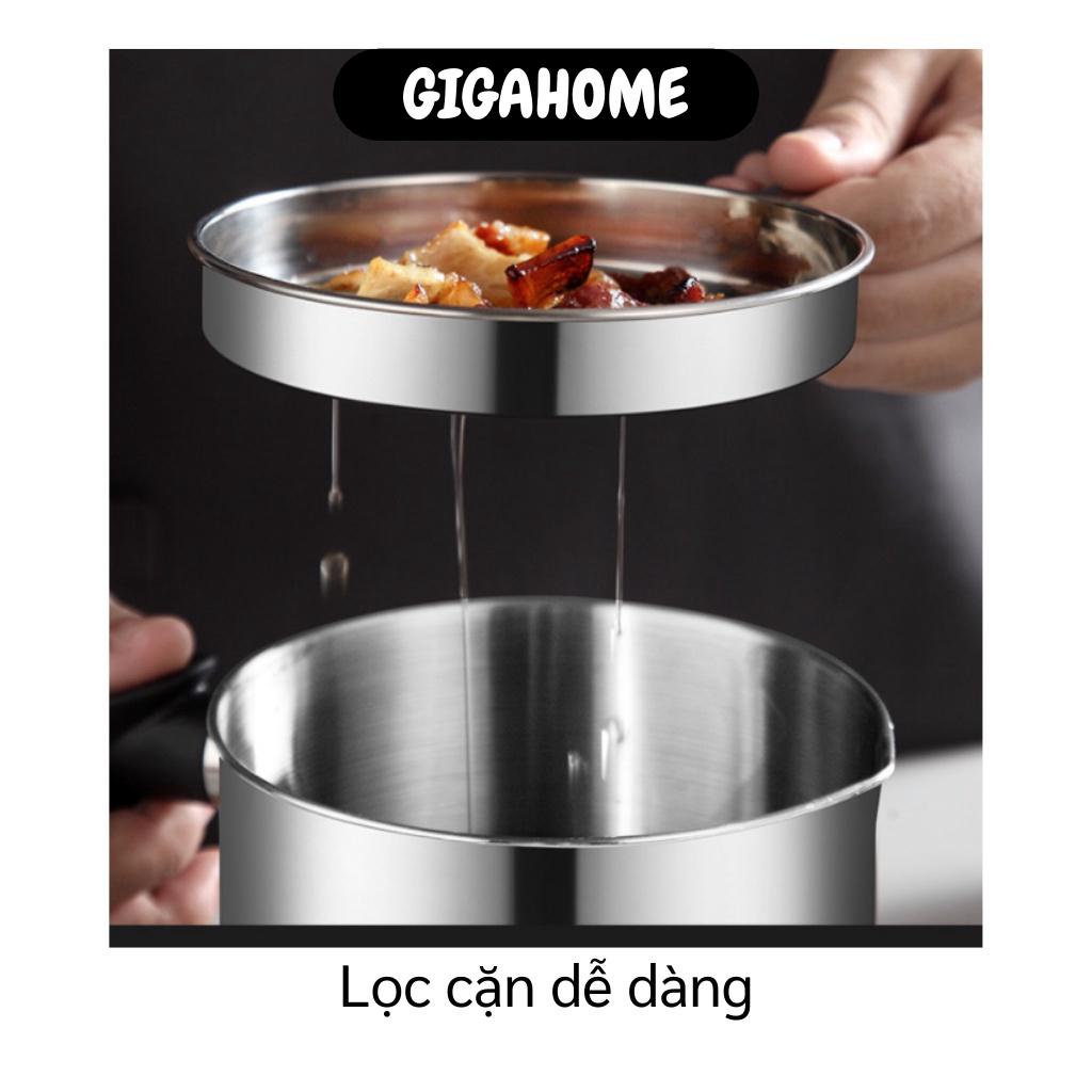 Ca lọc cặn dầu FREESHIP Bình Lọc Dầu 304 Bằng Thép Không Gỉ 14.5x12.5x15cm 9582