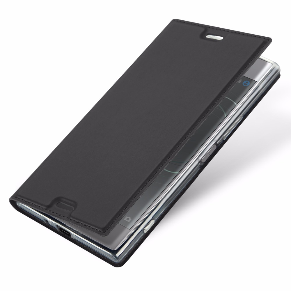 Bao da điện thoại nắp lật hít nam châm cho Sony Xperia XZ1