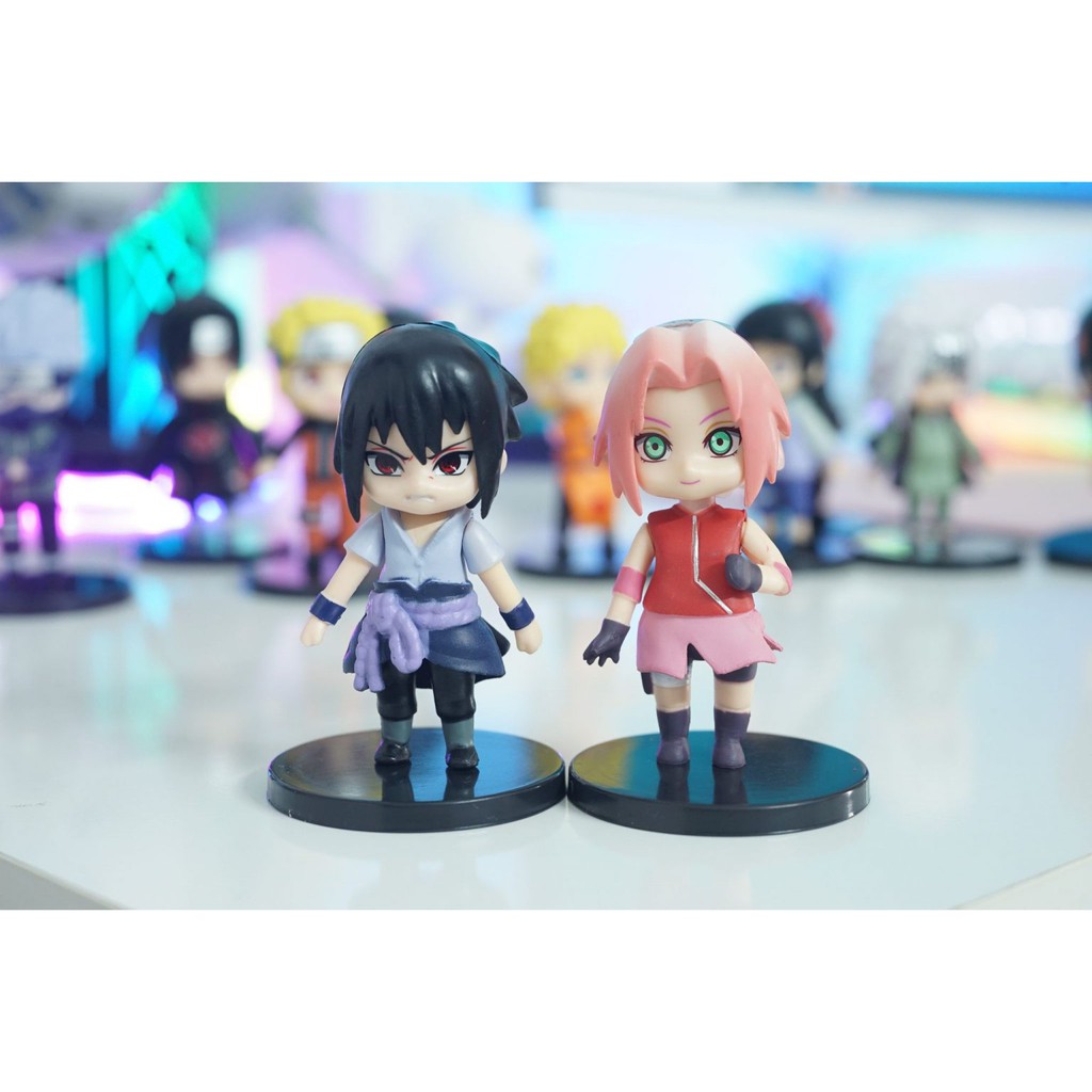 SET 12 MÔ HÌNH NARUTO CHIBI 7CM