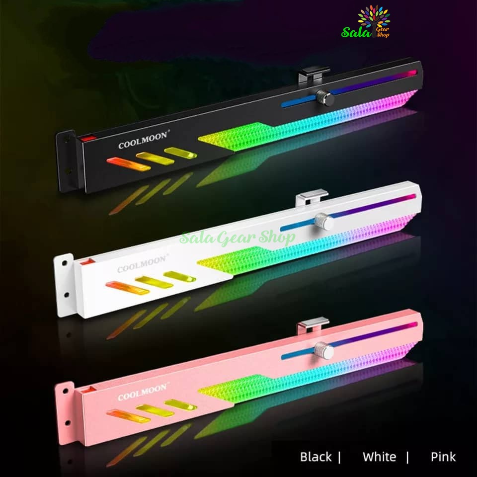 Giá đỡ VGA Coolmoon Dragon Scale GT8 LED ARGB - Đồng Bộ Hub Coolmoon / 5v 3pin