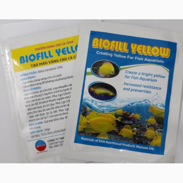 BIOFILl YELLOW giúp lên màu vàng tươi đẹp