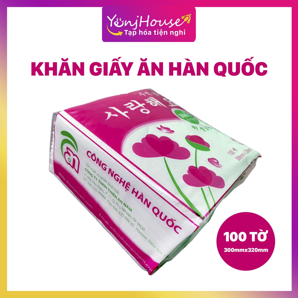 KHĂN GIẤY ĂN THIÊN AN NAPKIN HÀN QUỐC CAO CẤP - YENJHOUSE