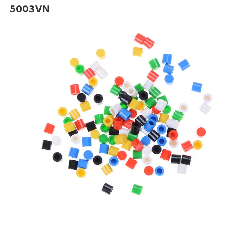 Bộ 100 Nắp Nhựa 6 * 6mm Cho Nút Nhấn Công Tắc