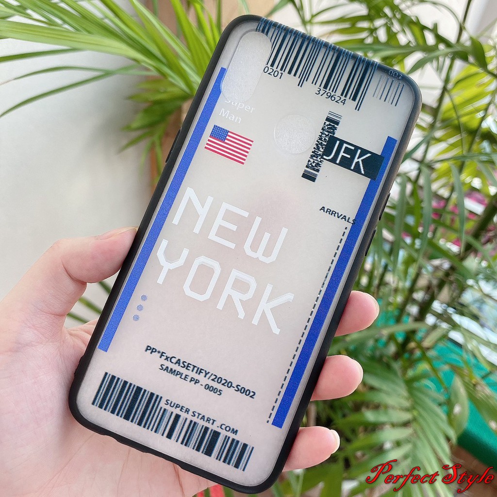 Ốp lưng nhám logo quốc gia cho Realme Q / realme 5 pro / realme 5 / 5i / 5c / realme 6 / realme 6 pro / realme 3 pro