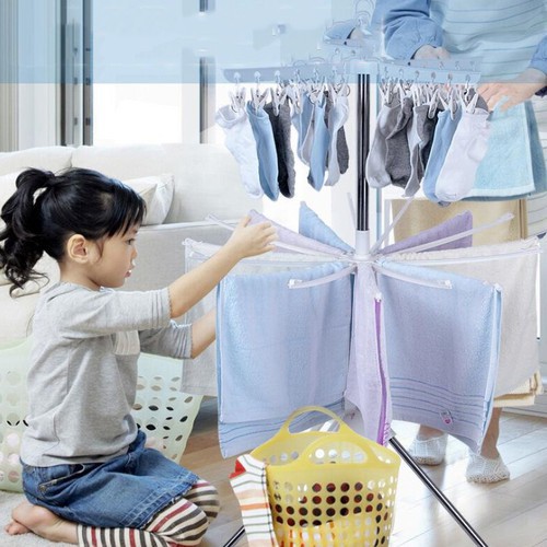 Cây Phơi Quần Áo Hợp Kim Gấp Gọn Thông Minh