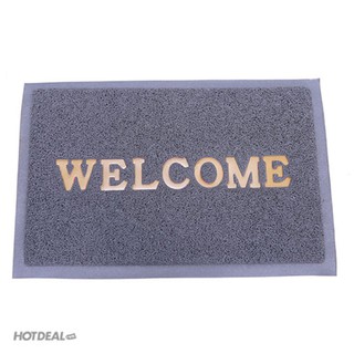Thảm nhựa chống trơn trượt cao cấp Welcome 80x120cm ( giao màu ngẫu nhiên)