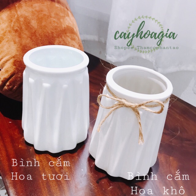 Bình Sứ Cắm Hoa Quả Dứa