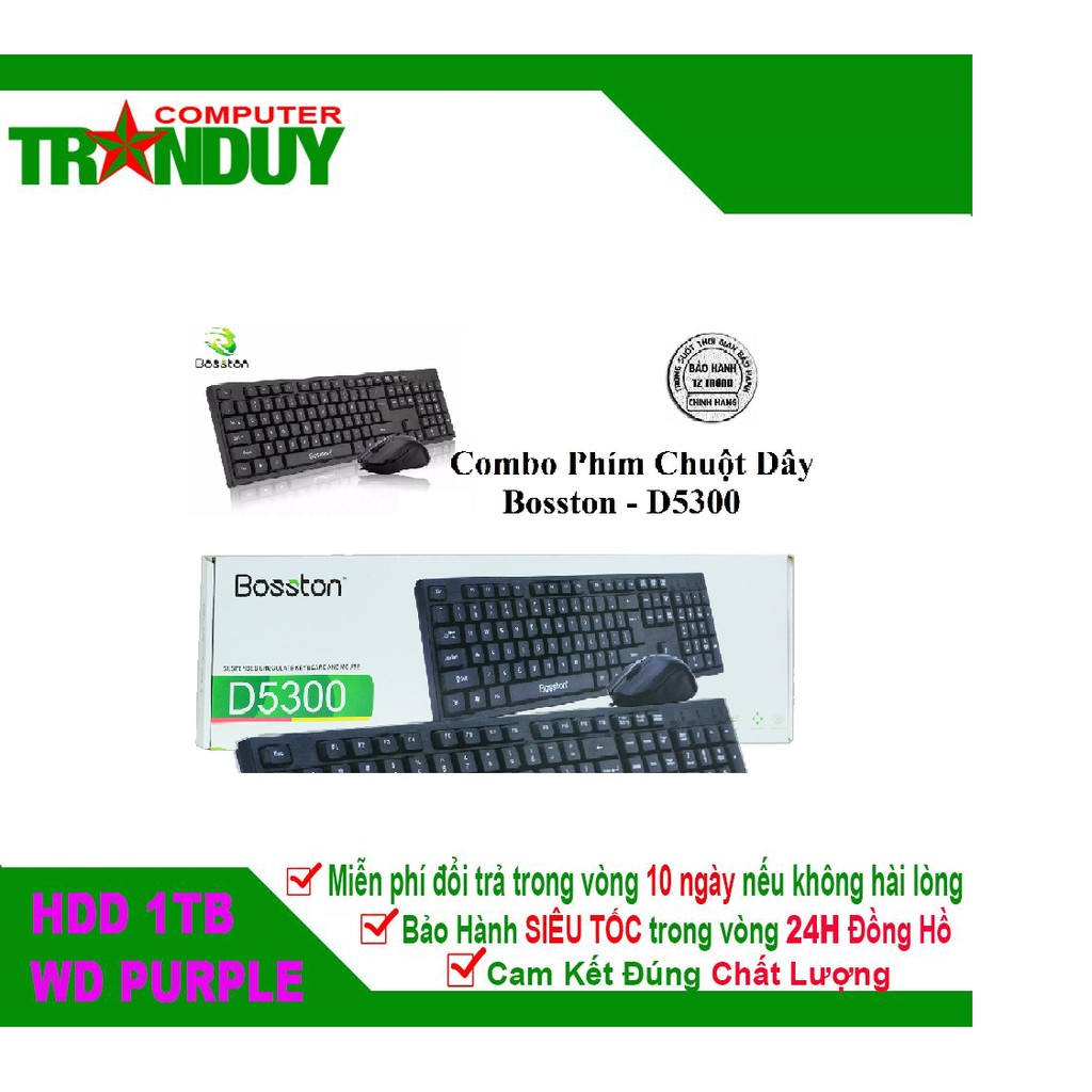 Combo phím chuột Bosston D5300