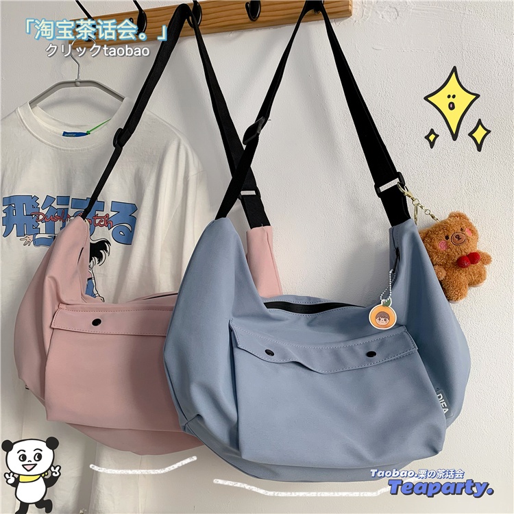 Túi đeo chéo vải thời trang unisex , túi vải mang đi học , đi chơi phong cách hàn quốc TV028