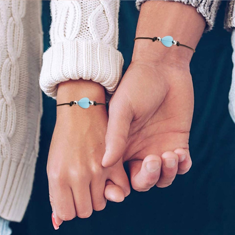 San * Vòng Tay Dạ Quang Đơn Giản Xỏ Hạt Tình Bạn Có Thể Điều Chỉnh Phong Cách Âu Mỹ