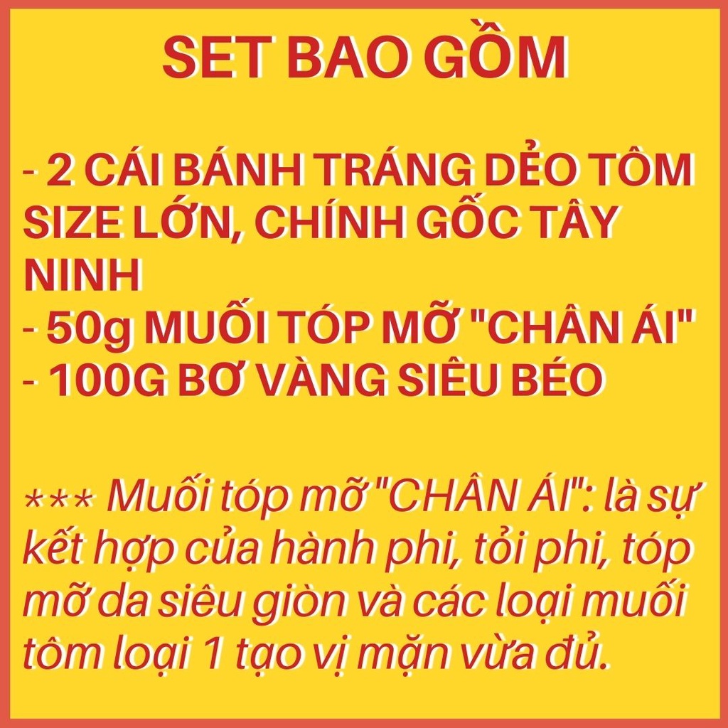 MÓN MỚI SET BÁNH TRÁNG MUỐI TÓP MỠ CHÂN ÁI, ĐỘC QUYỀN ĂN VẶT NGON LẮC LƯ