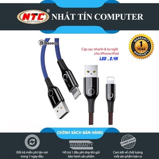 Cáp sạc Lightning tự ngắt thông minh Baseus C-Shape Light LV195 cho iPhone - Hãng phân phối chính thức