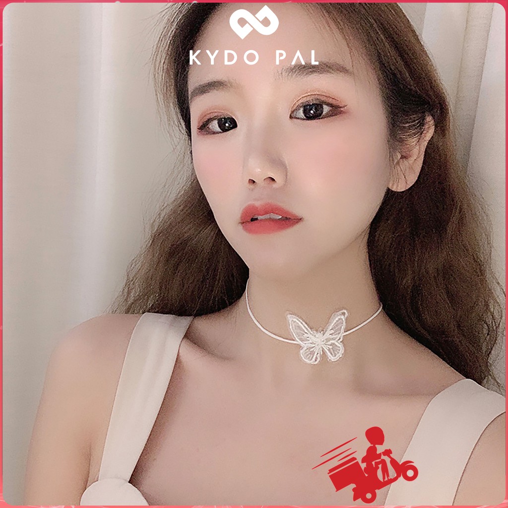 Vòng cổ choker nữ hình bướm vải dây chuyền thời trang cá tính MCK33 - KYDO PAL Phụ kiện trang sức