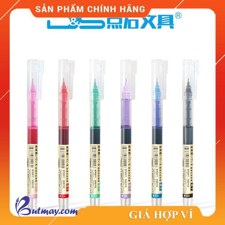 Bút Gel DS 904, 914 đầu kim 0.38mm, 0.5 mm mãu xanh hoặc đen