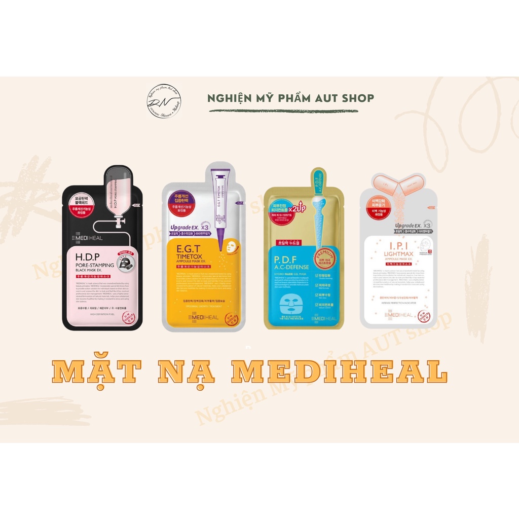 Mặt nạ Mediheal Ampoule Mask EX và Black Mask EX 24ml