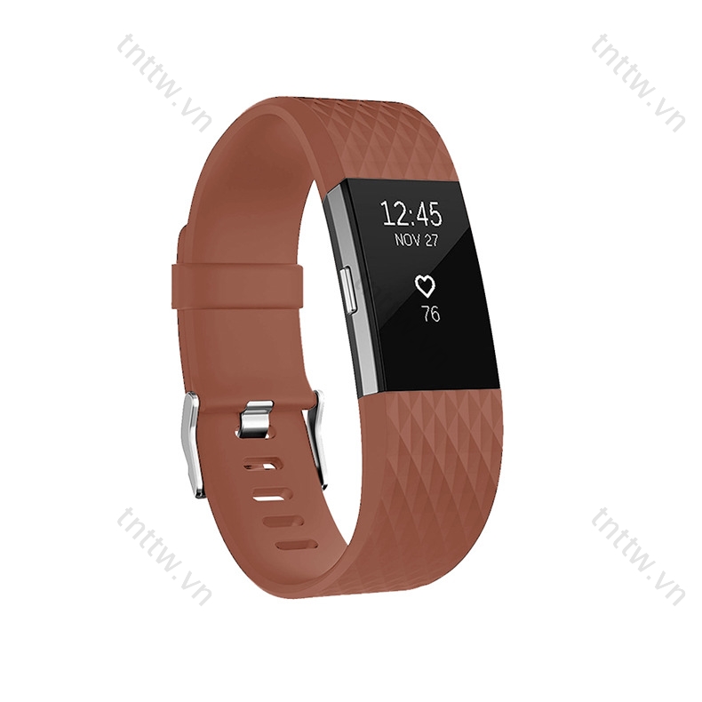 Dây Đeo Silicon Thay Thế Cho Đồng Hồ Thông Minh Fitbit Charge 2