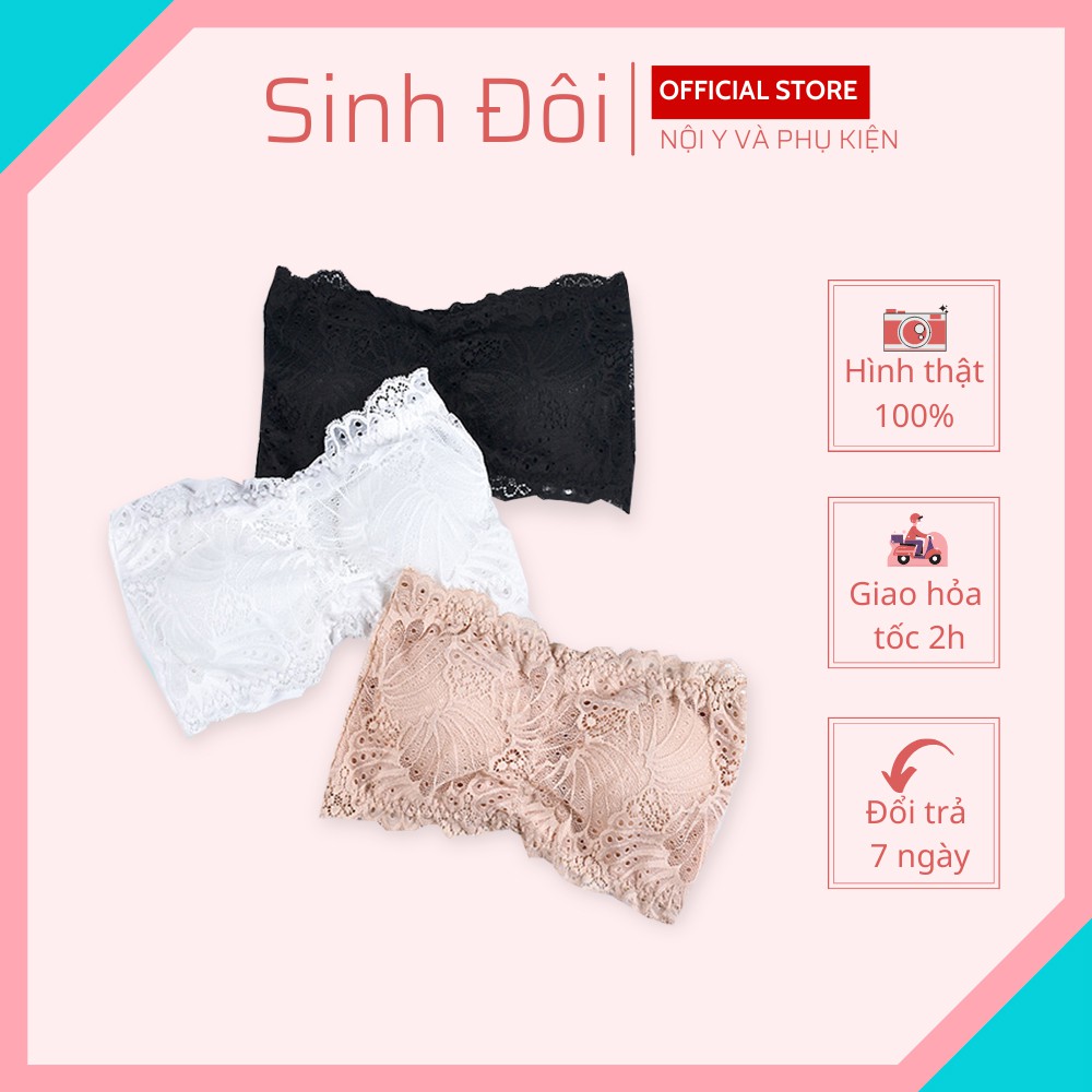 Áo ống nữ croptop cúp ngực gài sau có đệm mút chất ren sexy quyến rũ xinh xắn | WebRaoVat - webraovat.net.vn