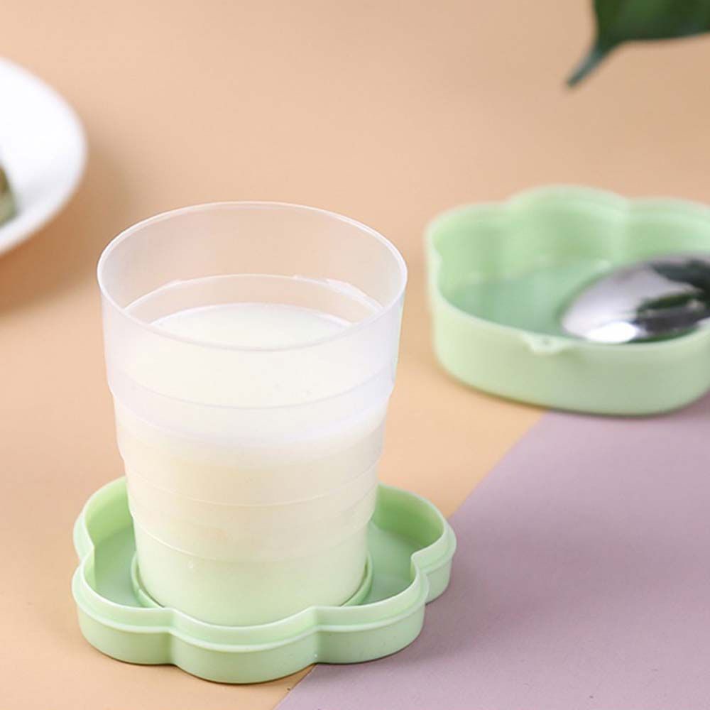 Cốc nước gấp gọn hình bàn chân mèo kèm dây đeo tiện dụng cho du lịch/ cắm trại