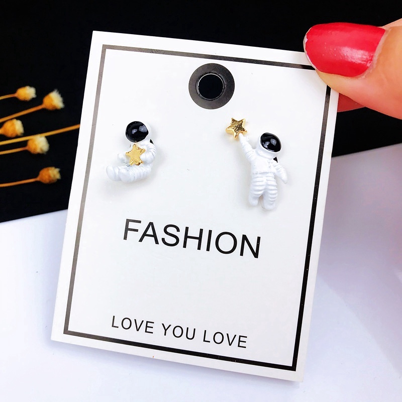 Bông Tai Hình Phi Hành Gia Bằng Thép Không Gỉ