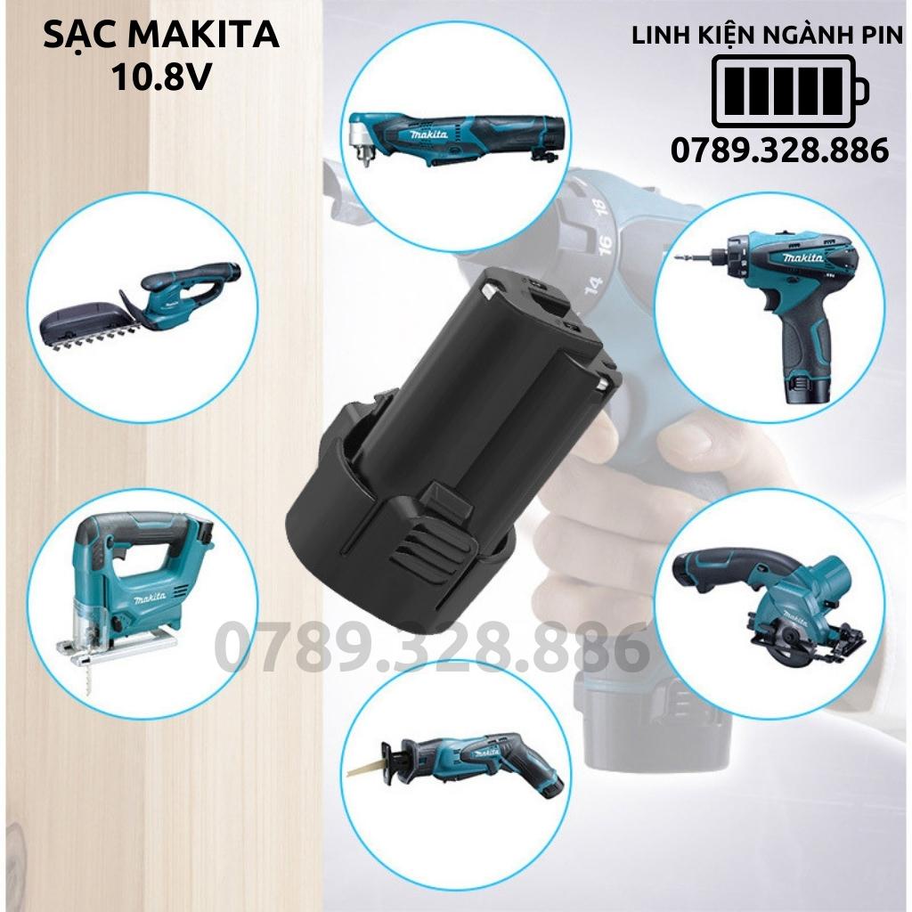 Sạc pin Makita 10.8V Li-ion pin cắm, sạc báo đèn và đầy tự ngắt