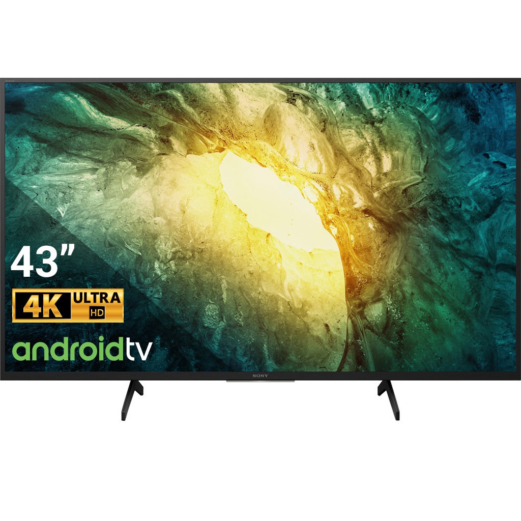 Android Tivi Sony 4K 43 Inch Thiết Kế Viền Đen Tinh Tế 43X7500H