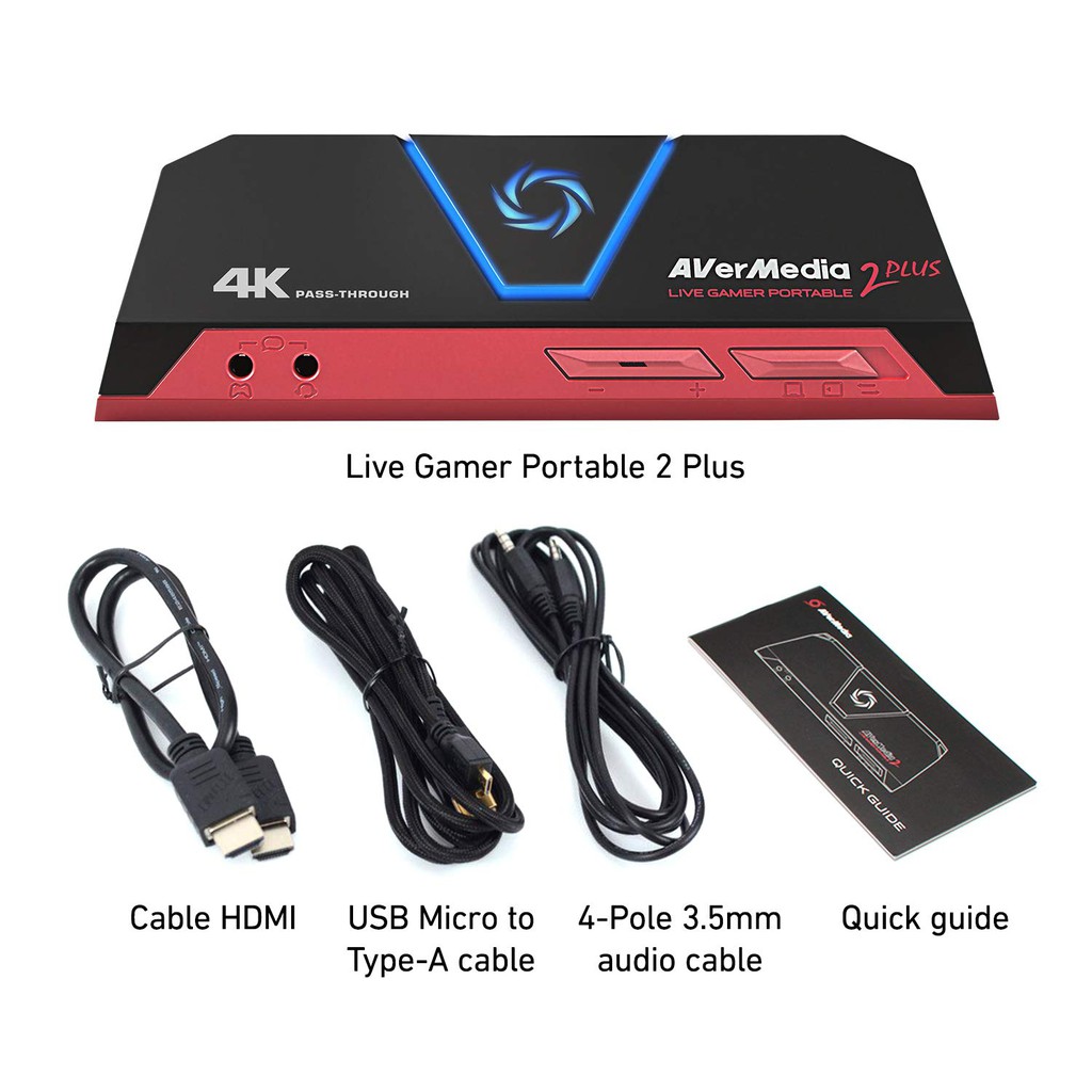 Thiết bị Livestream màn hình điện thoại, máy tính bảng qua OBS - AverMedia Live Gamer Portable 2 PLUS - GC513 | BigBuy360 - bigbuy360.vn