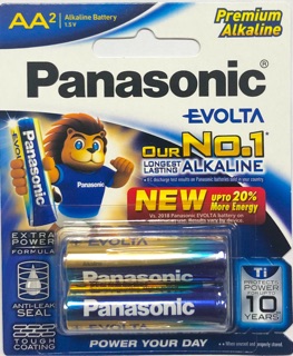 Hộp 12 Đôi Pin AA Panasonic Evolta 1,5V siêu bền LR6EG/2B chính hãng