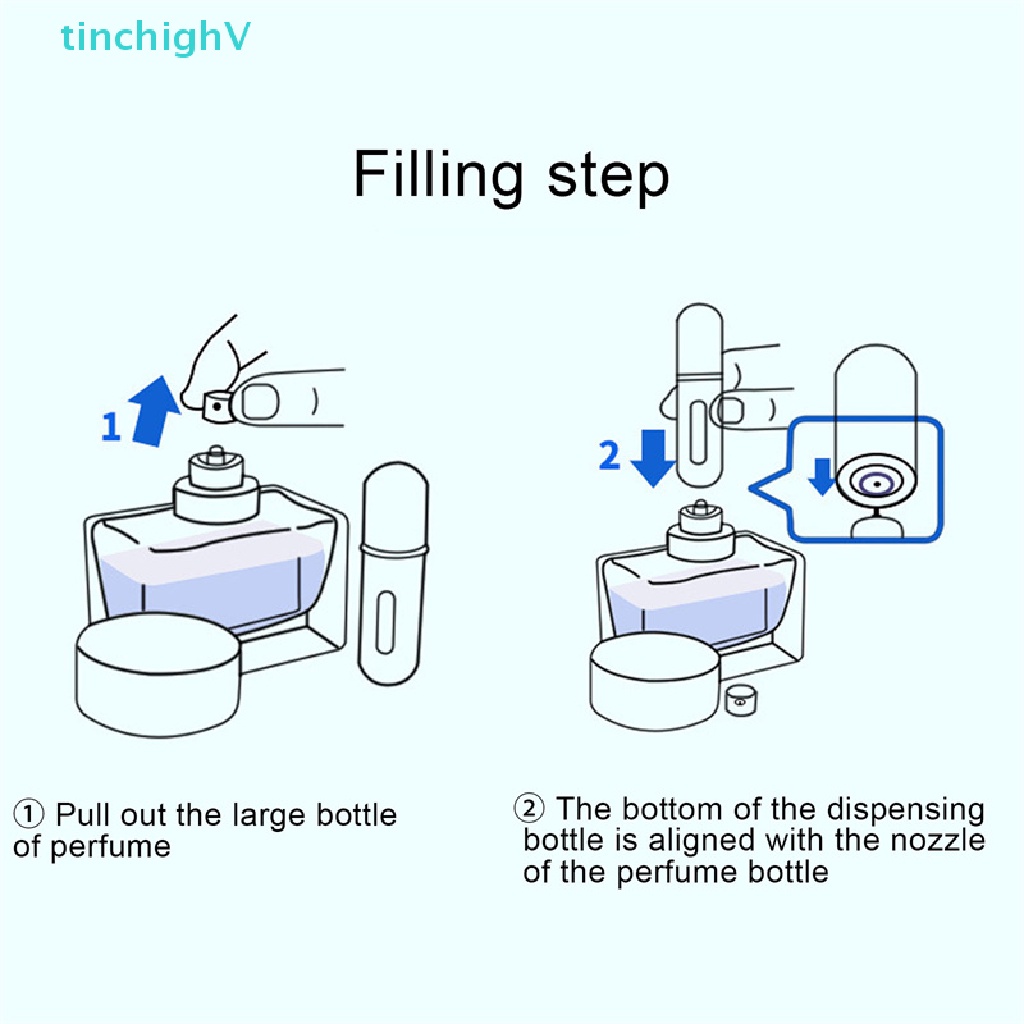Chai Bơm Nước Hoa Mini 5ml Có Thể Bơm Lại Tiện Dụng Mang Theo Du Lịch