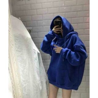 Hoddie nỉ unisex xanh dương siêu đẹp