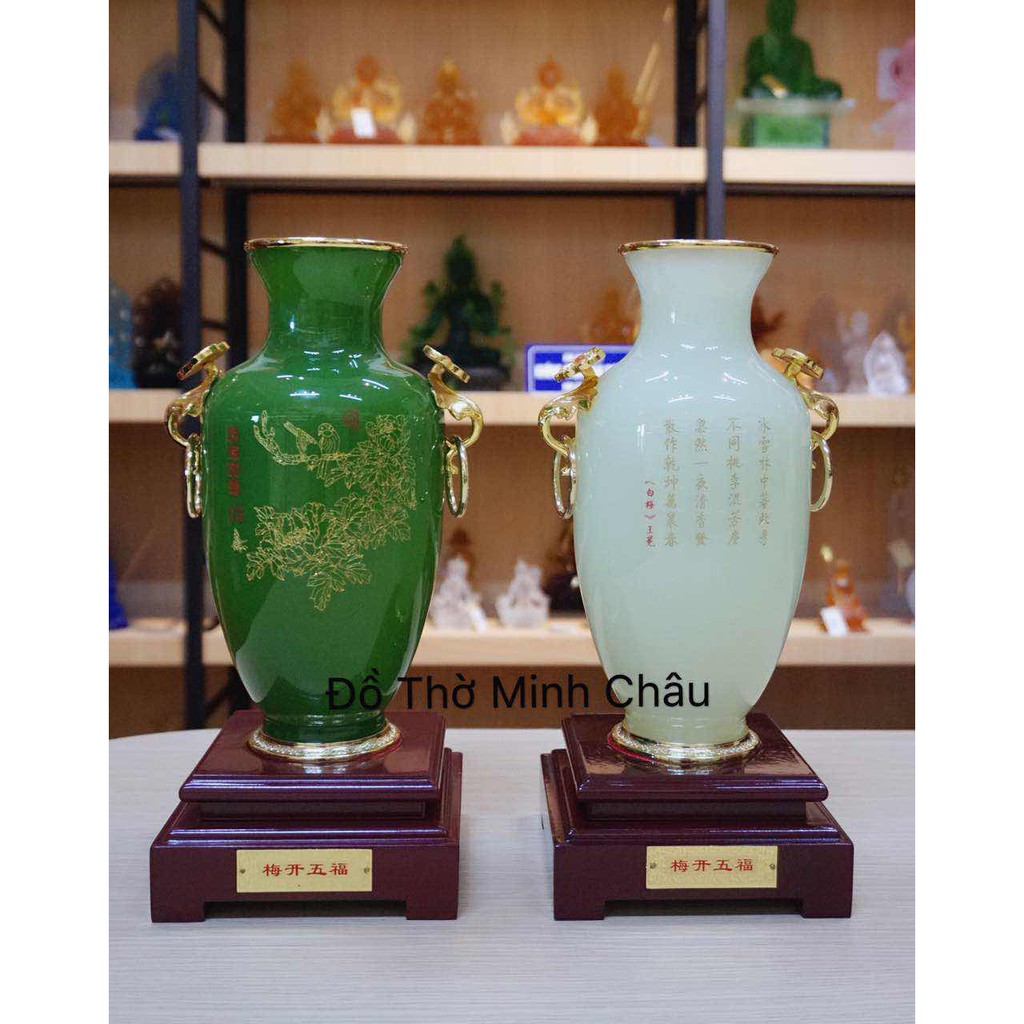 Bình hoa bột ngọc kèm đế (1 CHIẾC)