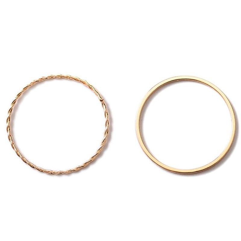 Nhẫn dáng mỏng thanh lịch phong cách thời trang Hàn Quốc