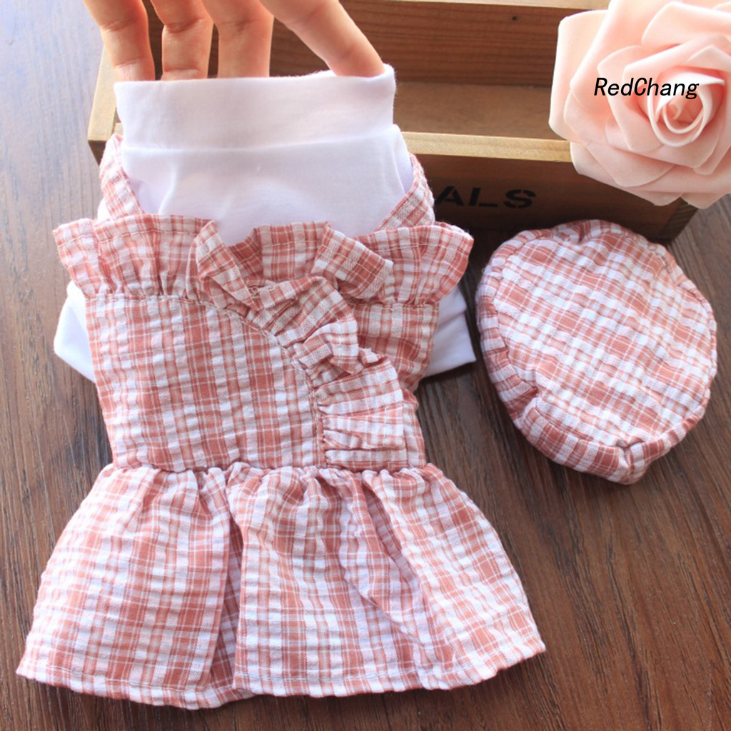 Set 2 Món Đồ Mặc Cho Thú Cưng Họa Tiết Caro