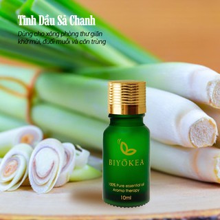 BIYOKEA  - Tinh Dầu Sả Chanh Biyokea Xông Thơm Phòng Thư Giãn, Đuổi Muỗi, Khử Mùi