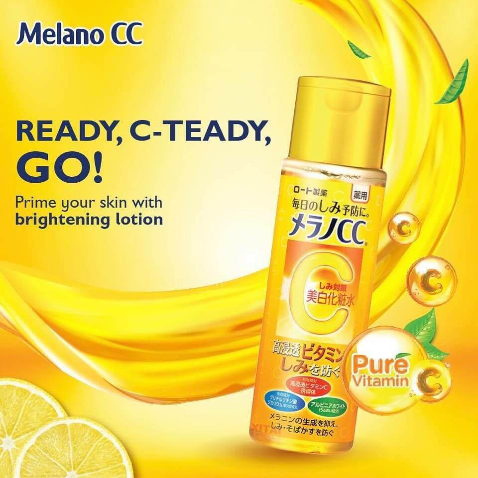 DUNG DỊCH DƯỠNG TRẮNG DA VITAMIN C MELANO CC WHITENING LOTION 170ML - Nhật Bản chính hãng