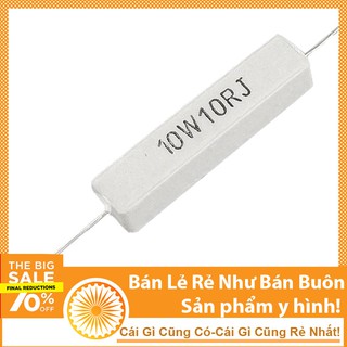 Trở sứ 10W 10 ôm 5% ( Trở Công Suất )