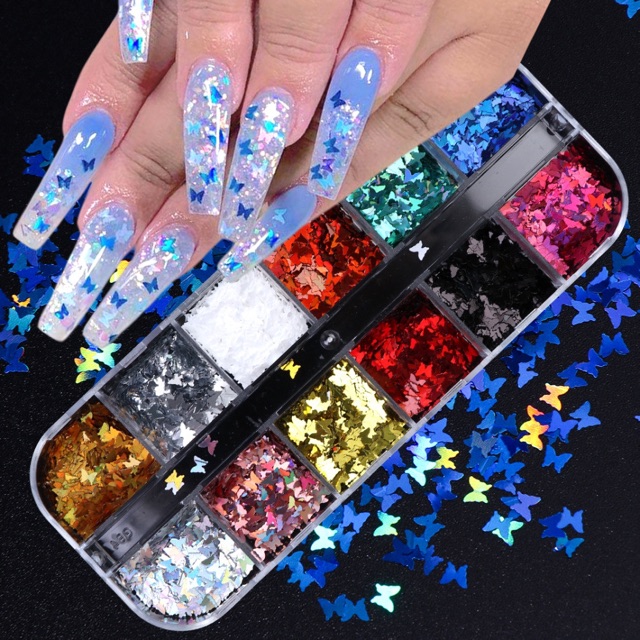 Kim Tuyến ẩn bướm🦋 và lá thu  nhủ vải cá chuyên làm nail móng tay