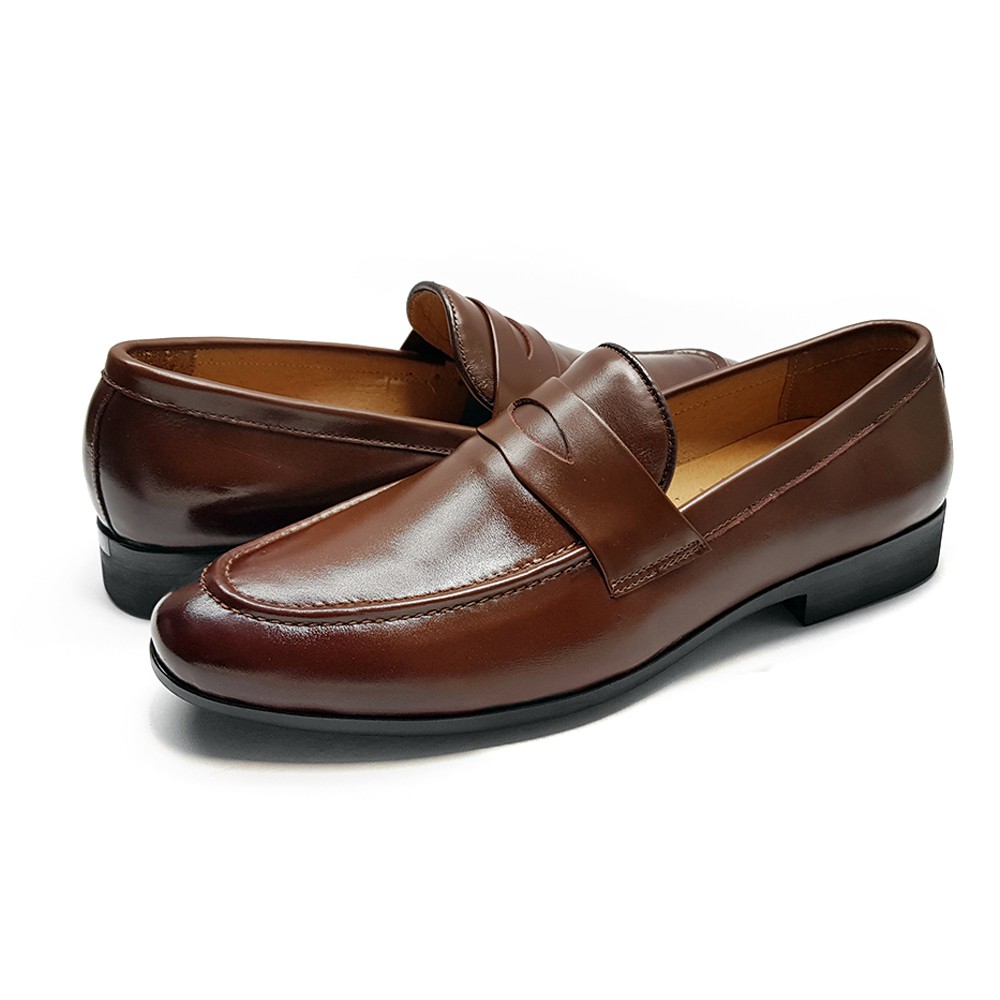 Giày lười nam cao cấp da bò thật CS45