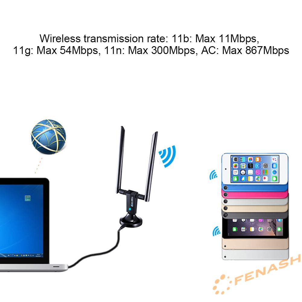 Usb Wifi Dongle 1200m Rtl8812Au 2.4 + 5.8g | WebRaoVat - webraovat.net.vn