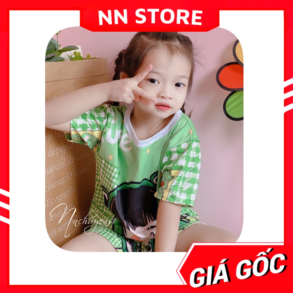 Đồ bộ bé trai bé gái size đến 70kg chất thun mềm mịn mát in hình hoạt hình dễ thương DBRBD FULL SIZE