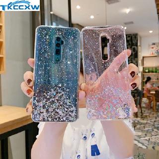 Dành Cho Realme C51 C55 C53 C15 C11 C3 XT X2 Pro Realme 5S 5i 5 Pro Realme Q Ốp Điện Thoại Lá Bạc Bling Ngôi Sao Lấp Lánh Vỏ Mềm