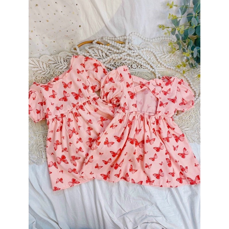 váy hồng hở lưng cho bé 8-17kg