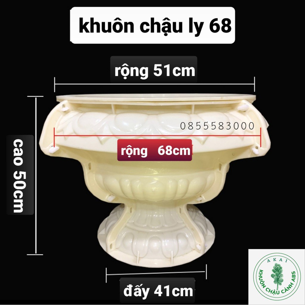 Khuôn đúc chậu ly 68