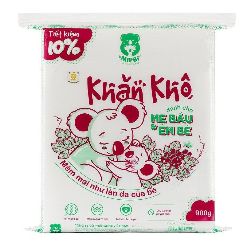 Khăn vải khô đa năng cao cấp Mipbi 260g, 300g, 400g, 500g, 600g, 900g (15x20cm)