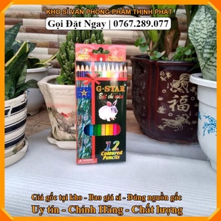 Bút chì màu gỗ 12 -18 -24 màu gstar