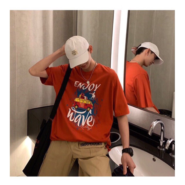 Áo phông tay lỡ unisex nam nữ Enjoy Wave F17 | BigBuy360 - bigbuy360.vn