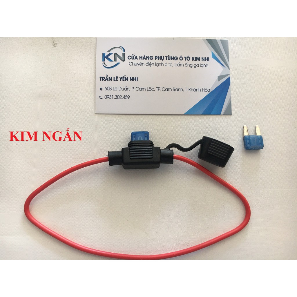 Hộp cầu chì chống nước loại cho cầu chì mini, kim ngắn, kim vừa 16AWG (ko kèm cầu chì)